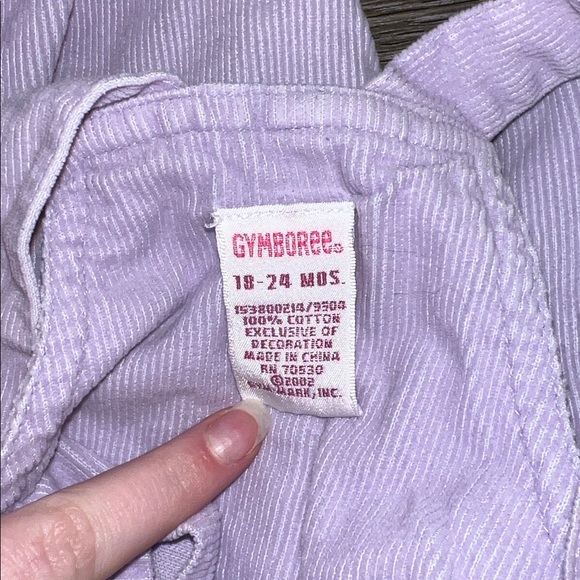 Gymboree Light Purple Kids Overalls with Pockets (18-24 Months) - Picture 3 of 7